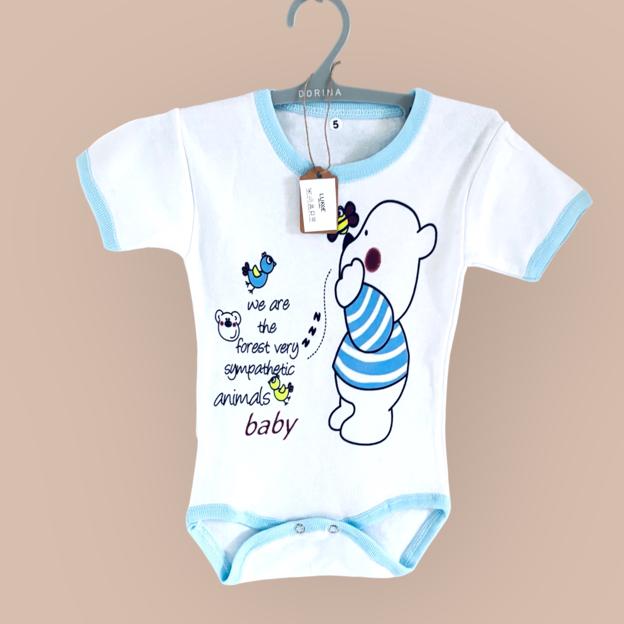 Body med tryck kortärmad - Lukke | Lukke barnkläder