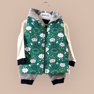 3-delat set "Moln"  grön.