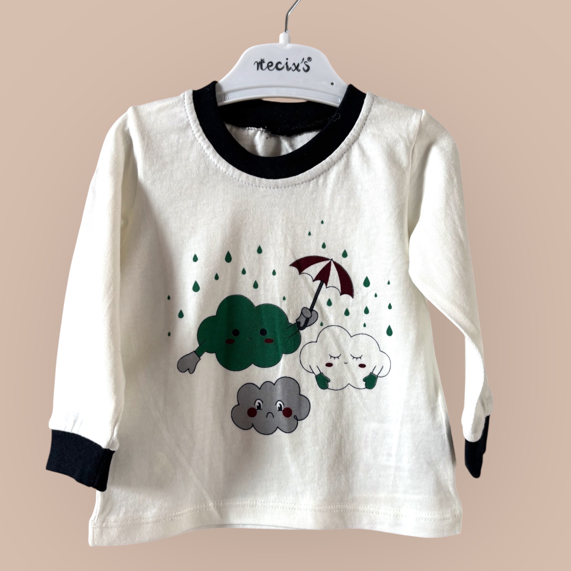 3-delat set ”Moln” grön. - Lukke | Lukke barnkläder