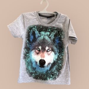 T-shirt med Vargmotiv