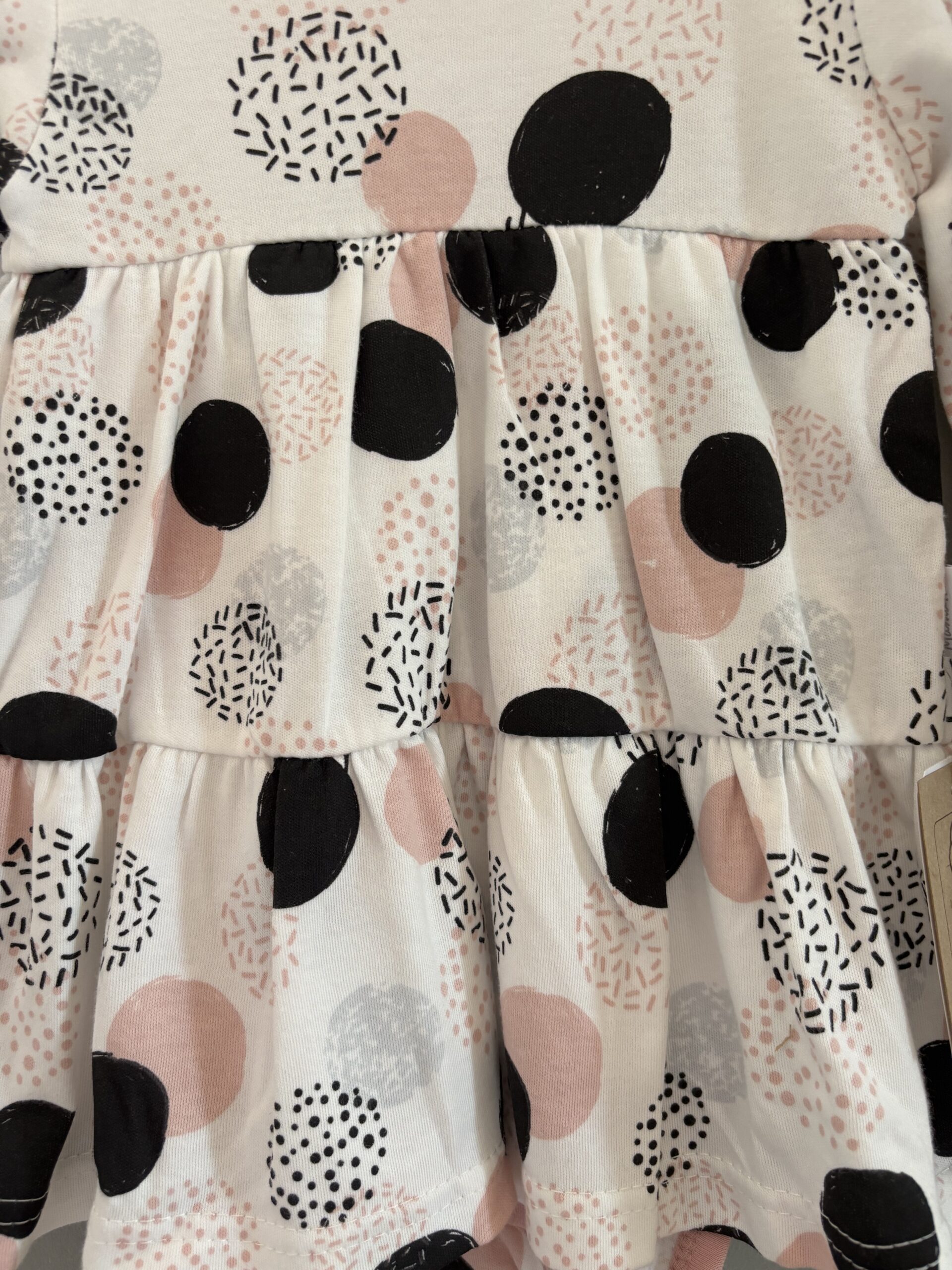 Söt babyklänning med body – Ekologisk bomull. - klänningsbody | Lukke barnkläder