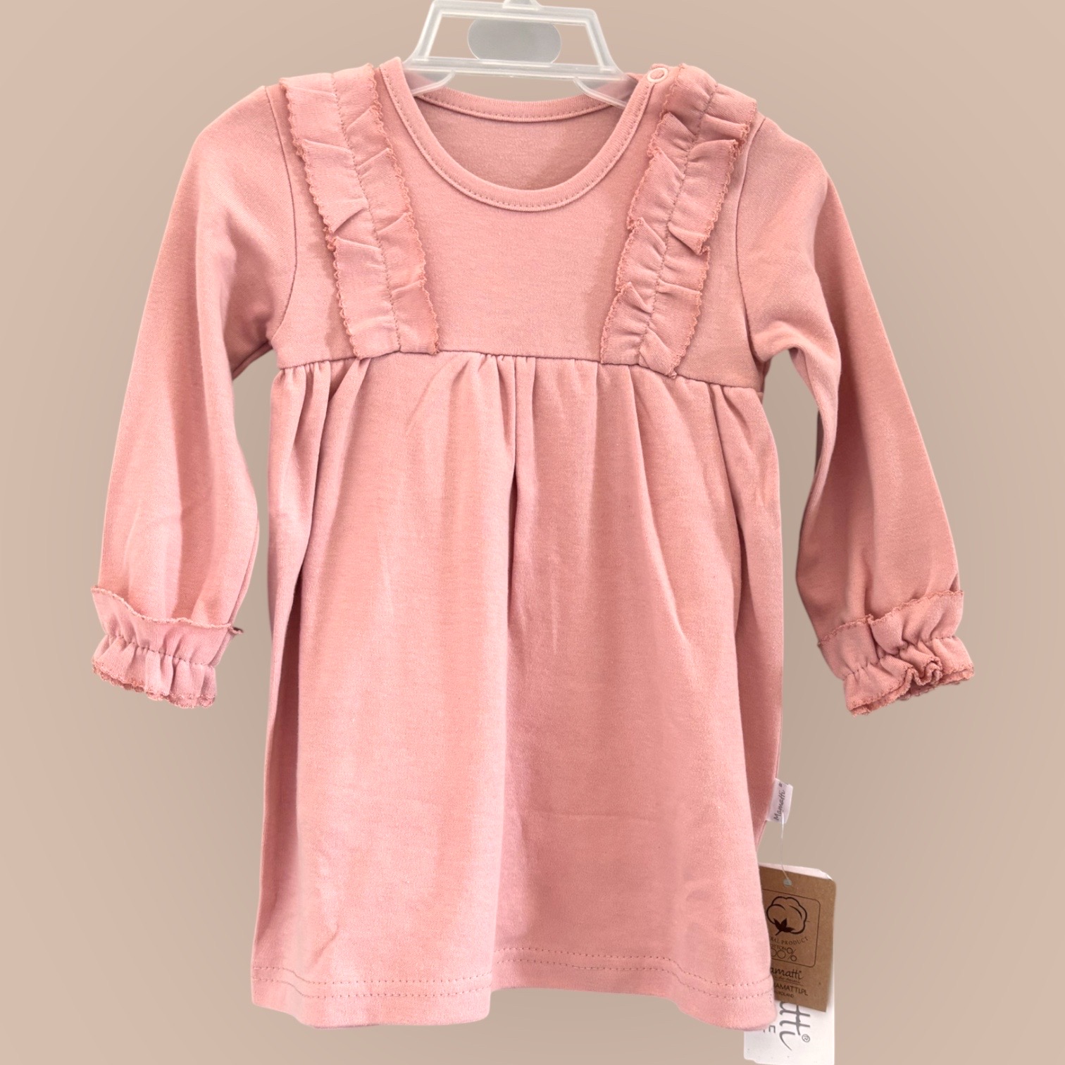 Klänning_boddy / puderrosa - Lukke | Lukke barnkläder