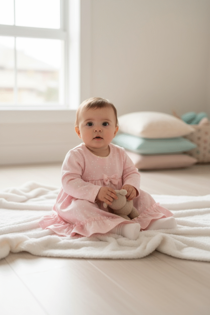 Blogg - Lukke | Lukke barnkläder Den här underbara babyklänningen med inbyggt body är skapad för små vardagsäventyr, kärlek och lek.